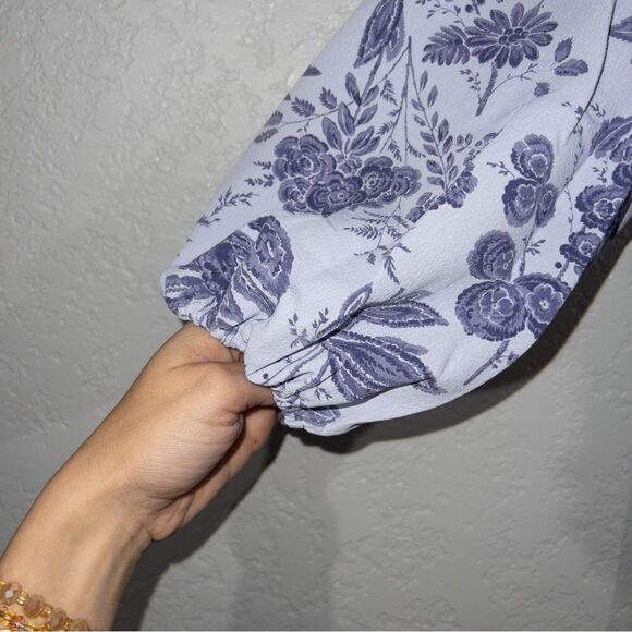 NWT Hill House Lilac Tonal Floral The Simone Maxi Dress Size Medium - Picture 5 of 11